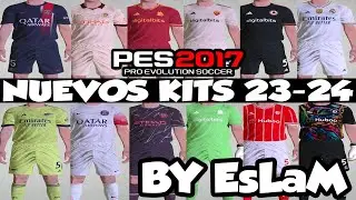 NUEVO PACK DE KITS 23-24 EL DEL BARCELONA Y EL DEL MADRID SON HERMOSOS PES 2017 A PES 2023😍