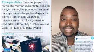 Mezanmi oh, Nou wè nan Kisa BIDEN lage pèp Ayisyen.