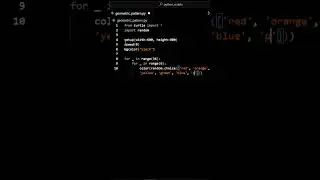 Draw a Geometric Pattern with Python #coding #programming #python