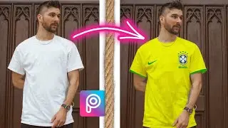 Picsart - Make Brazil T-shirt Jersey Photo Editing | T-shirt Change Photo Editing