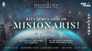 #HYMN​​​​​​ 17/11/24 - 07.30 WITA | GI. Lestariani Waruwu ~ Kita Semua Adalah Misionaris!
