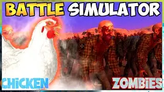 1 OP CHICKEN VS ZOMBIES - (Ultimate Epic Battle Simulator)