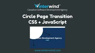 Circle Page Transition with CSS & JavaScript