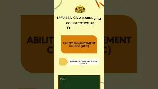 FY BBA CA Course Structure | BBA-CA Syllabus #bbaca #bba-ca #bca