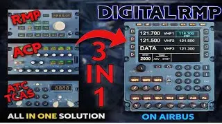 RMP DIGITAL= RMP + ACP + ATC+TCAS CONTROL PANEL ON AIRBUS A320 | DRAIMS #airbusa320