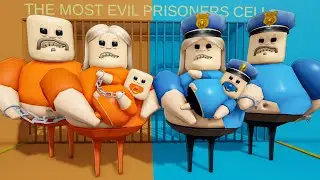 9999 PRISONERS Vs 99 COPS in BARRY'S PRISON RUN! New Scary Obby (