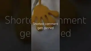 Shortest comment gets pinned #shorts #short #pinned #get pinned