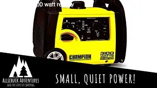 QUIET RV CAMPING POWER. Champion 3100 watt inverter generator review