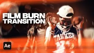 FILM BURN Transition without Overlays in After Effects