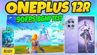 🔥OnePlus 12R 5G BGMI ( Poseidon Mode 3.3 ) Test on Fps Meter