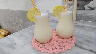 الوصفة الأصلية لشاربات بوفاريك المنعشة بدون اسيد سيتريك 👍 🍋 مطبخ جنى