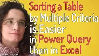How to sort a table by multiple criteria with Power Query
