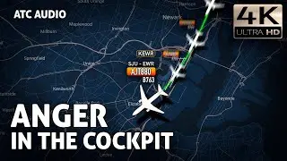 Captain yells at First Officer on ATC frequency after failed approach at Newark. Real ATC Audio