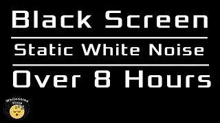 Soothing Static: Calm Black Screen with Relaxing White Noise