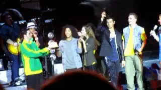 Jonas Brothers,Demi, & Camp Rock Cast singing Happy Birthday to Alyson Stoner