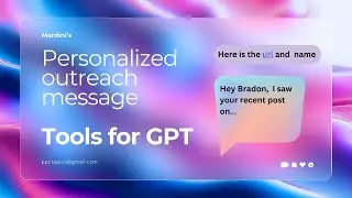 Personalized Linkedin Outreach Messaging Tool for Custom GPT