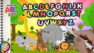 Meet Cute Alphabet Animals from  A to Z at ABC Zoo
