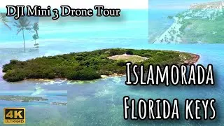 DJI Mini 3 Drone Tour Islamorada Florida Keys. Incredible Ocean Views, Indian Key State Park & More