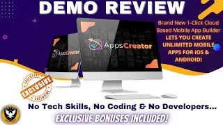 AppsCreator Demo + Bonuses🔥1 Click Profitable Mobile App Builder🔥