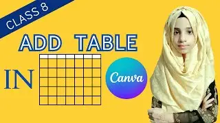 How To Add Table In Canva  | Use Table In Canva | Teach 4 U