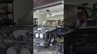 No exhaust on the car but it’s coming soon!