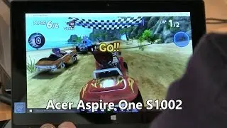 Acer One S1002 $179 detachable Win 10 tablet demo, overview, games