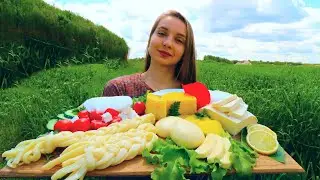 5 types of CHEESE IN THE VILLAGE, chechil, mozzarella, delicious cheeses from homemade milk