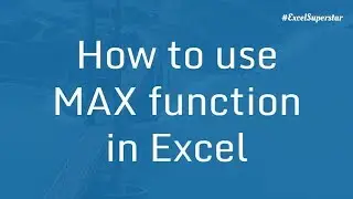 Max Function in Excel | Max formula in Excel
