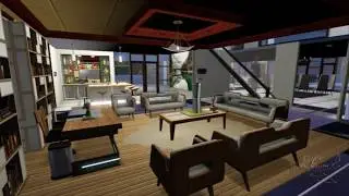 Casa Moderna decorada - the sims 3 - Casa dos Sonhos