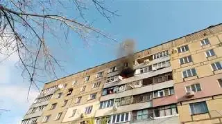 Пожар на Вечернем Бульваре. Кривой Рог