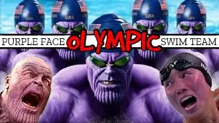 Exposing Purple Face Olympic Swimmers