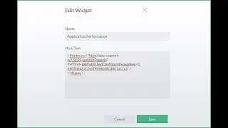 Adding custom widgets in OpManager