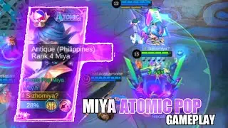 MIYA ATOMIC POP SKIN IS FINALLY HERE! ⚡💜 | MIYA NEW SKIN GAMEPLAY⚡MLBB