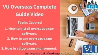 VU overseas student exam complete guide PART 2 | solved vu past papers 🙌