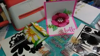 Diamond Press 3D Floral Gatefold Stamps & Dies Kit Review Tutorial! Make an Easy Pop Up Card!