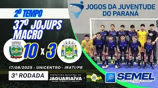 #EP2275 37º JOJUPS 2025 2º tempo Jaguariaíva x Guarapuava futsal masculino 17/08/2025
