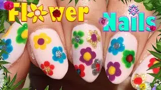 Flower Nails!  So Easy that ANYBODY can do it!