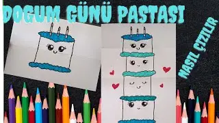 Kolay Doğumgünü Pastası Nasıl Çizilir