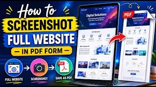 How to Screenshot Full Website & Save as PDF (Easy Method)
