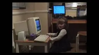 Jan 2005 Molly discovers computers!