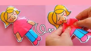 Kağıttan Bebek Sukuşi Yapımı 😍Paper Squishy Doll❤😍❤