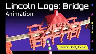 Watch Clay Figures Build a Lincoln Log Bridge - Animation Style