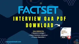 #Factset Most Asked Interview Questions and Answers PDF #ResearchAnalyst #ClientAdvisorySolution