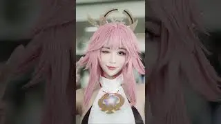 She cosplayed as Yae Miko from Genshin Impact! ft. Shiraga Yanko 小泱
