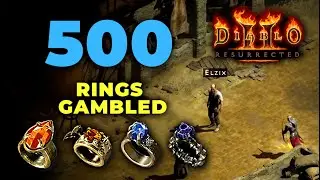 500 Rings gambled - 1 Awesome Magic ring!! - Here are the results - Diablo 2 Resurrected