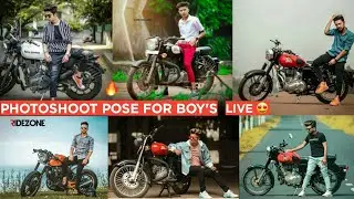 Royal Enfield Photoshoot Pose For Boy's | Photoshoot With Bullet | photoshoot pose for boys at home