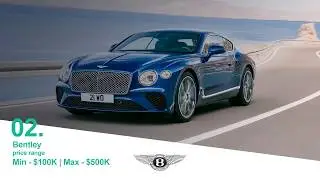 Top 10 Most Luxury Car Brands - With the Price range