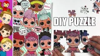 DIY LOL  Surprise Doll Puzzle | How To Make An LOL Surprize Doll Puzzle Tutorial