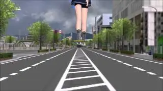 【MMD】Giantess　＝　walking　giantess!!