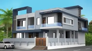 30x50;  35x70 New front elevation design morden thim elevation